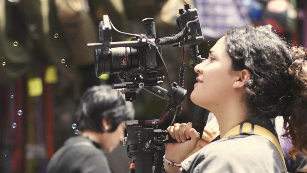 The camera during the teaser shoot